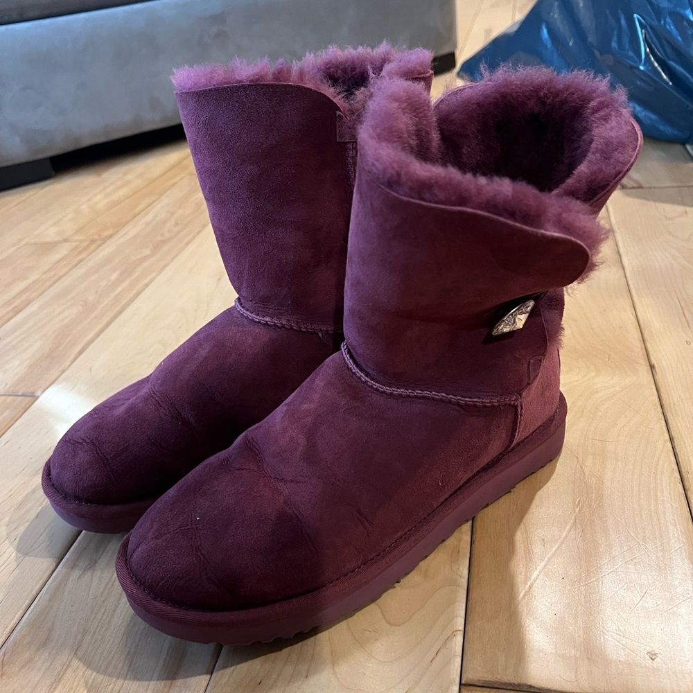 Ugg Bailey Button Boots, Size 10